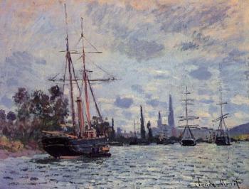 尅勞德 莫奈 The Seine at Rouen 尅勞德 莫奈 The Seine at Rouen